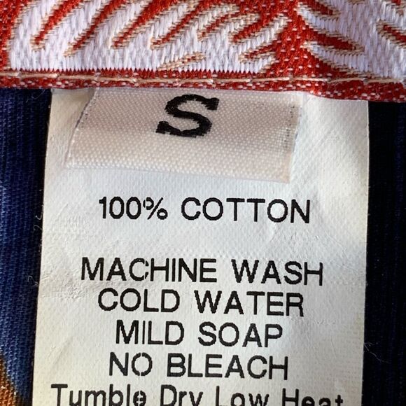 Vintage RJC Hawaiian Shirt Blue Island Map Short Sleeve Floral Aloha Boxy Camp - Picture 7 of 8